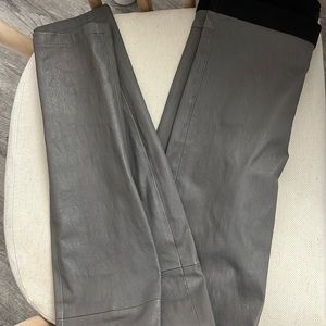 Theory lamb leather grey pants SIZE2